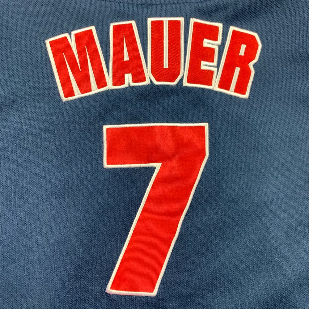 Joe Mauer Authentic Twins Jersey Large